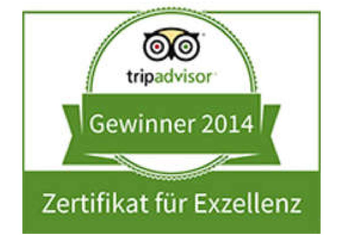 Certifikát Tripadvisor za vynikající kvalitu pro Stezku korunami stromů.
