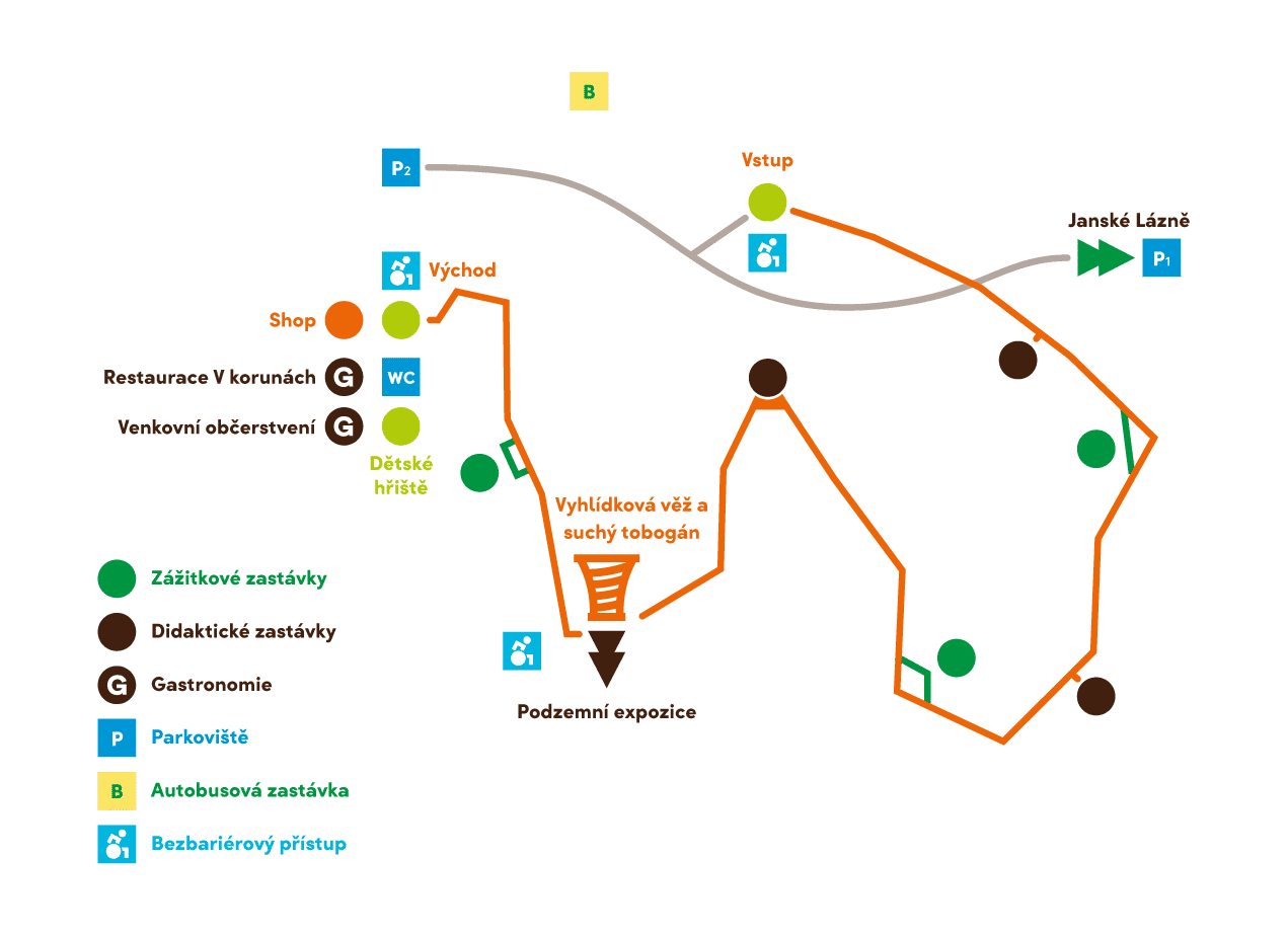 Map of Treetop Walk Krkonose