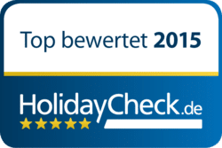 Top bewertet 2015 bei Holiday Check
